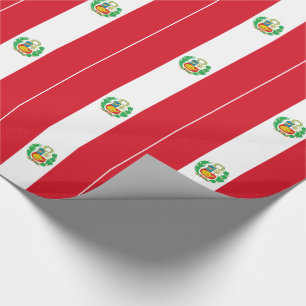 Papel De Presente Bandeira do Peru