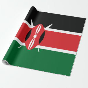 Papel De Presente Bandeira do Quénia