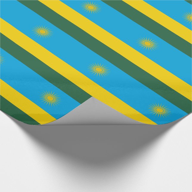 Papel De Presente Bandeira do Ruanda (Ponta)