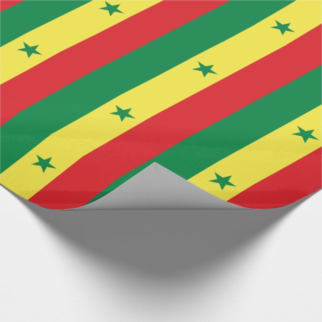 Papel De Presente Bandeira do Senegal (Ponta)