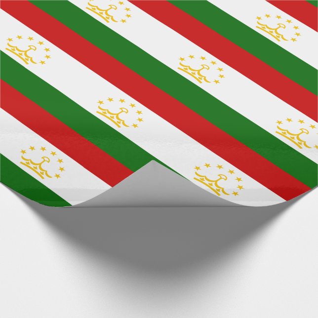 Papel De Presente Bandeira do Tajiquistão (Ponta)