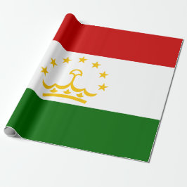 Papel De Presente Bandeira do Tajiquistão (Tajiquistão) (República d