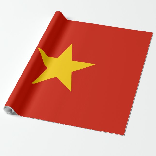 Papel De Presente bandeira do Vietname (Desenrolado)