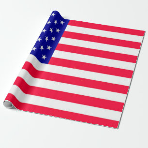 Papel De Presente Bandeira dos EUA 4 de julho