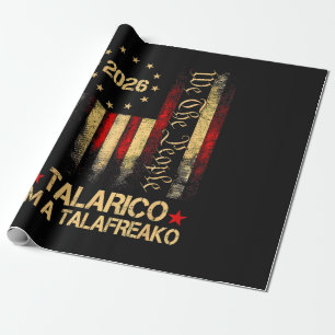 Papel De Presente Bandeira dos EUA Vintage 2026 Adepto Político Patr