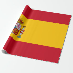 Papel De Presente Bandeira Espanhola (Espanha)