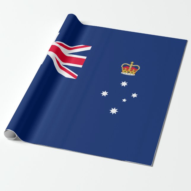 Papel De Presente Bandeira Estadual de Victoria (Austrália) (Desenrolado)