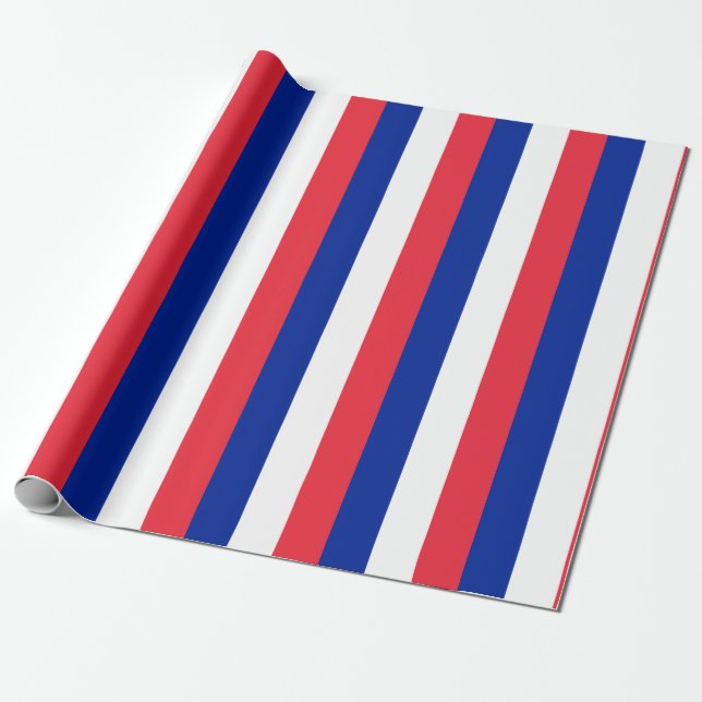 Papel De Presente Bandeira França (Desenrolado)