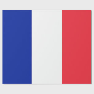 Papel De Presente Bandeira França