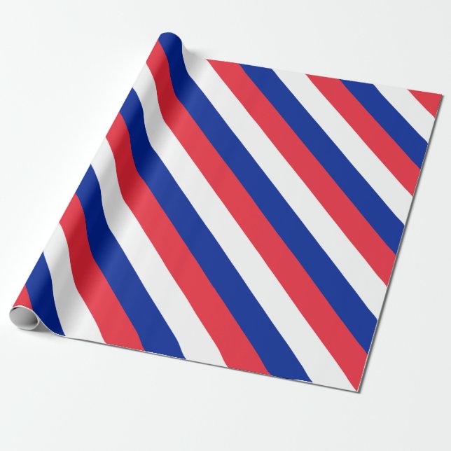Papel De Presente Bandeira França (Desenrolado)
