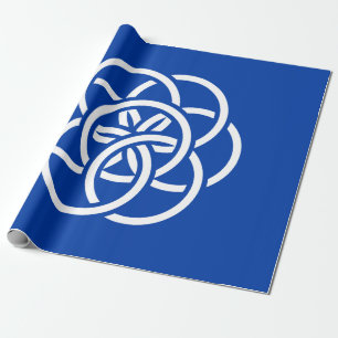 Papel De Presente Bandeira Internacional do Planeta Terra