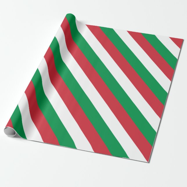 Papel De Presente Bandeira Itália (Desenrolado)