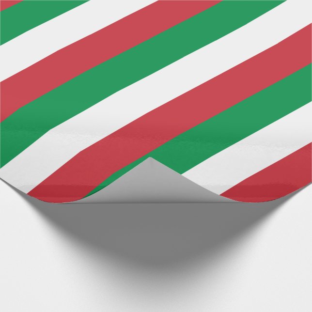 Papel De Presente Bandeira Itália (Ponta)