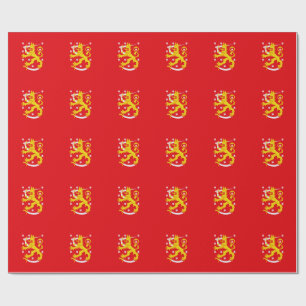 Papel De Presente Bandeira Medieval da Finlândia