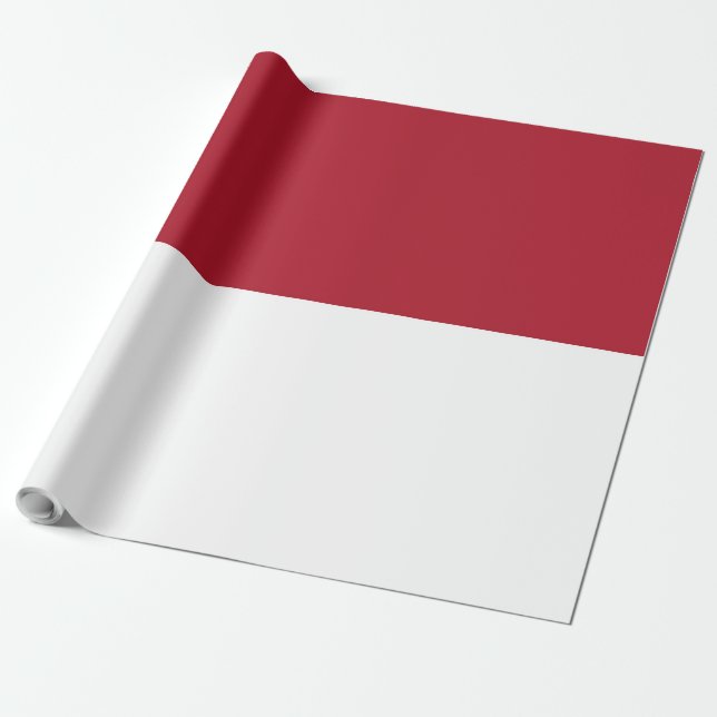 Papel De Presente bandeira Mônaco (Desenrolado)