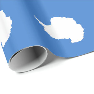 Papel De Presente Bandeira Patriótica Antártica