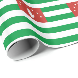 Papel De Presente Bandeira Patriótica da Abcásia