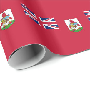 Papel De Presente Bandeira Patriótica das Bermudas