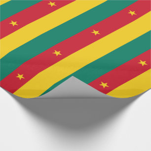 Papel De Presente Bandeira Patriótica do Camarão
