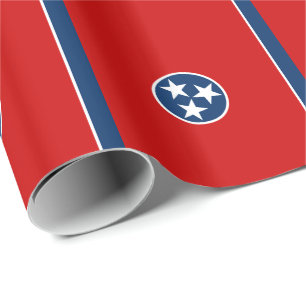 Papel De Presente Bandeira patriótica do estado de Tennessee