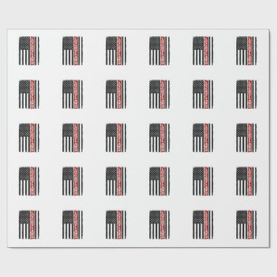 Papel De Presente Bandeira Patriótica Vertical Vintage Luckyland