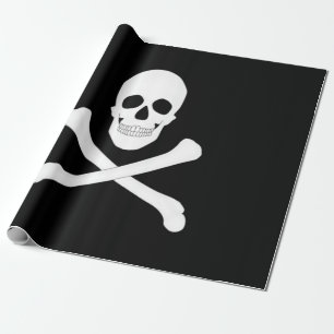 Papel De Presente Bandeira Pirate (Jolly Roger)