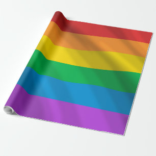 Papel De Presente Bandeira Rainbow LGBT