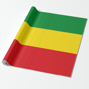 Papel De Presente Bandeira Rastafári Rasta Etíope