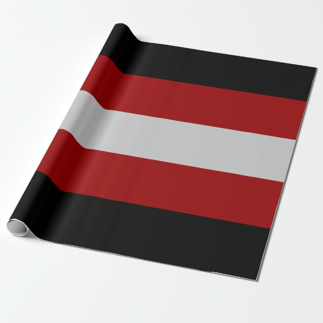 Papel De Presente Bandeira Satânica (Satanismo) (Desenrolado)