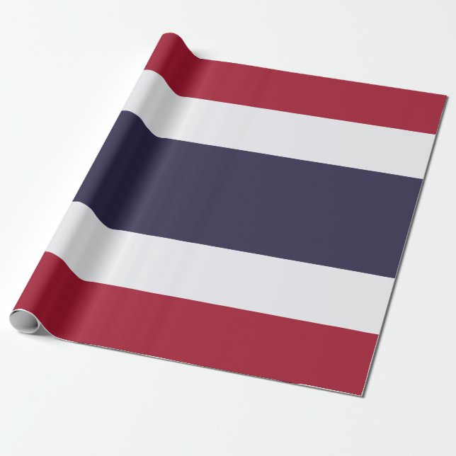 Papel De Presente Bandeira Tailandesa (Tailândia) (Desenrolado)