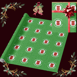 Papel De Presente Bandeja Anjo de Natal do Marrocos Personalizada