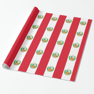 Papel De Presente Bandera del Perú - bandeira de Peru