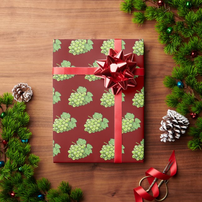 Papel De Presente Bando de Uvas (Presente de Natal)