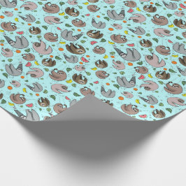 Papel De Presente Banhas em Azul