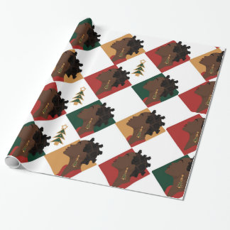 Papel De Presente Bantu Red Christmas Wrappaper