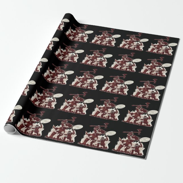 Papel De Presente Bárbaros são Axe-Holds (Desenrolado)