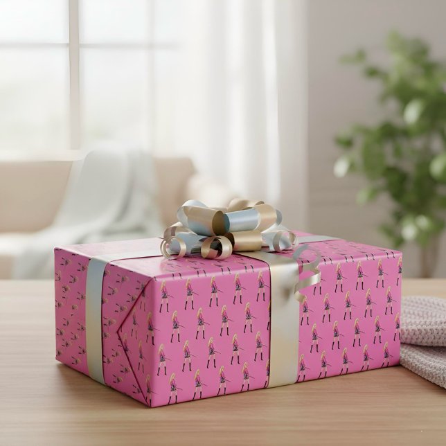 Papel De Presente Barbie Wrapping Paper (Criador carregado)