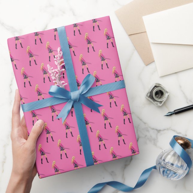 Papel De Presente Barbie Wrapping Paper (Presentear)