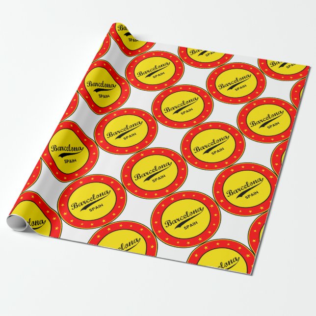 Papel De Presente Barcelona (Desenrolado)