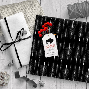 Papel De Presente Bare Fir Trees White em Qualquer Cor ID877