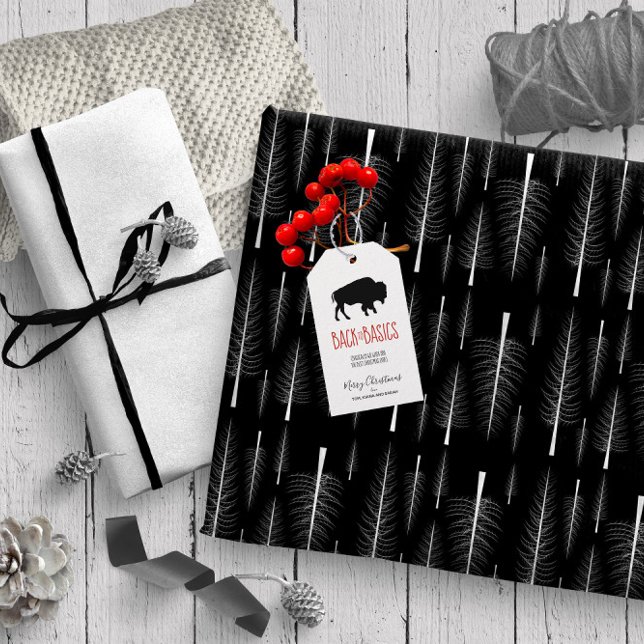 Papel De Presente Bare Fir Trees White em Qualquer Cor ID877 (Criador carregado)