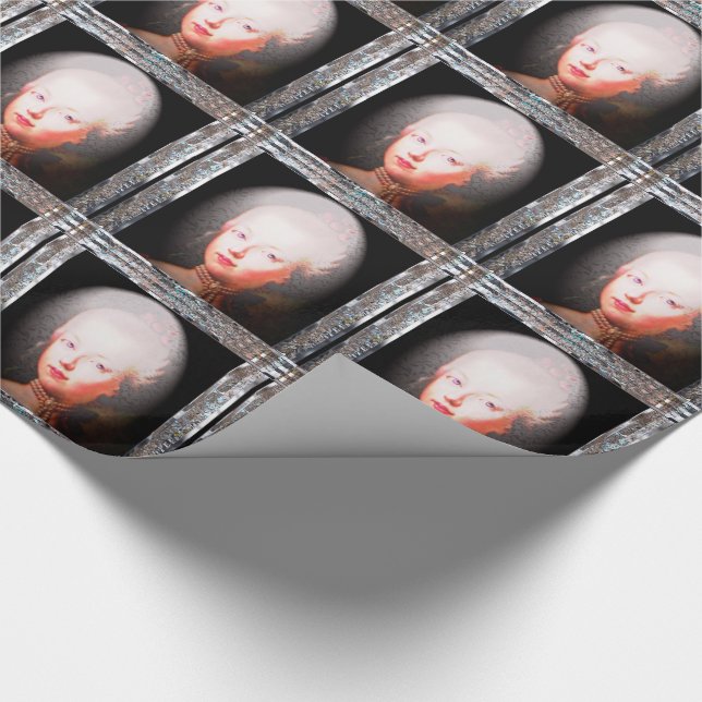 Papel De Presente Barroco Francês Lorraynna Ultra Vertical (30 pés) (Ponta)