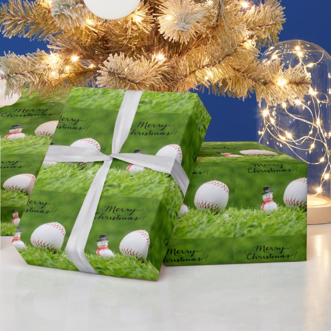 Papel De Presente Baseball no Natal (Feriados)
