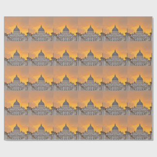 Papel De Presente Basílica de São Pedro ao pôr do sol, Cidade do Vat