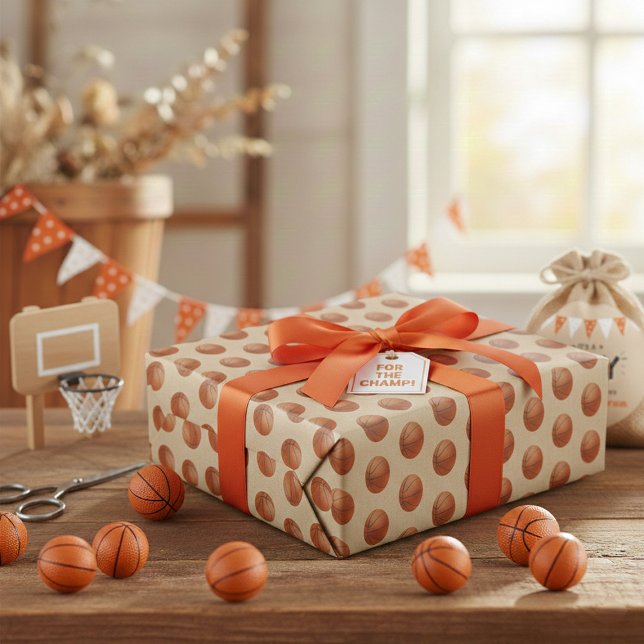 Papel De Presente Basquete (Criador carregado)