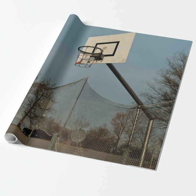 Papel De Presente Basquete bonito (Desenrolado)