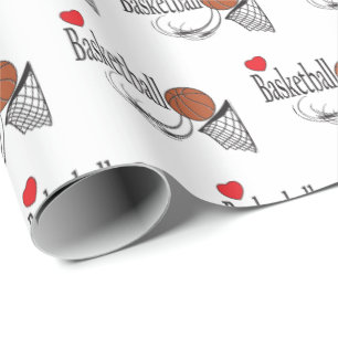 Papel De Presente Basquetebol do amor