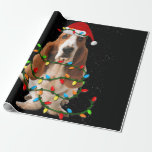 Papel De Presente basset hound christmas engraçado basset hound dog<br><div class="desc">basset hound christmas engraçado basset hound dog love</div>
