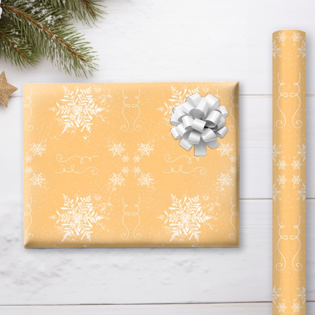 Papel De Presente Bastante Doce Laranja Do Sudoeste Topaz (Yummy Orange Topaz in the Southwest colors makes beautiful Christmas wrapping paper!)