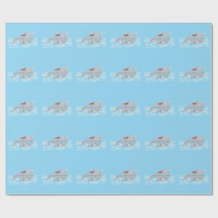 Papel De Presente Batalha de Chifre-Baleia